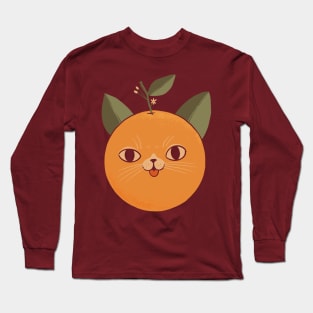 Orange Cat Long Sleeve T-Shirt